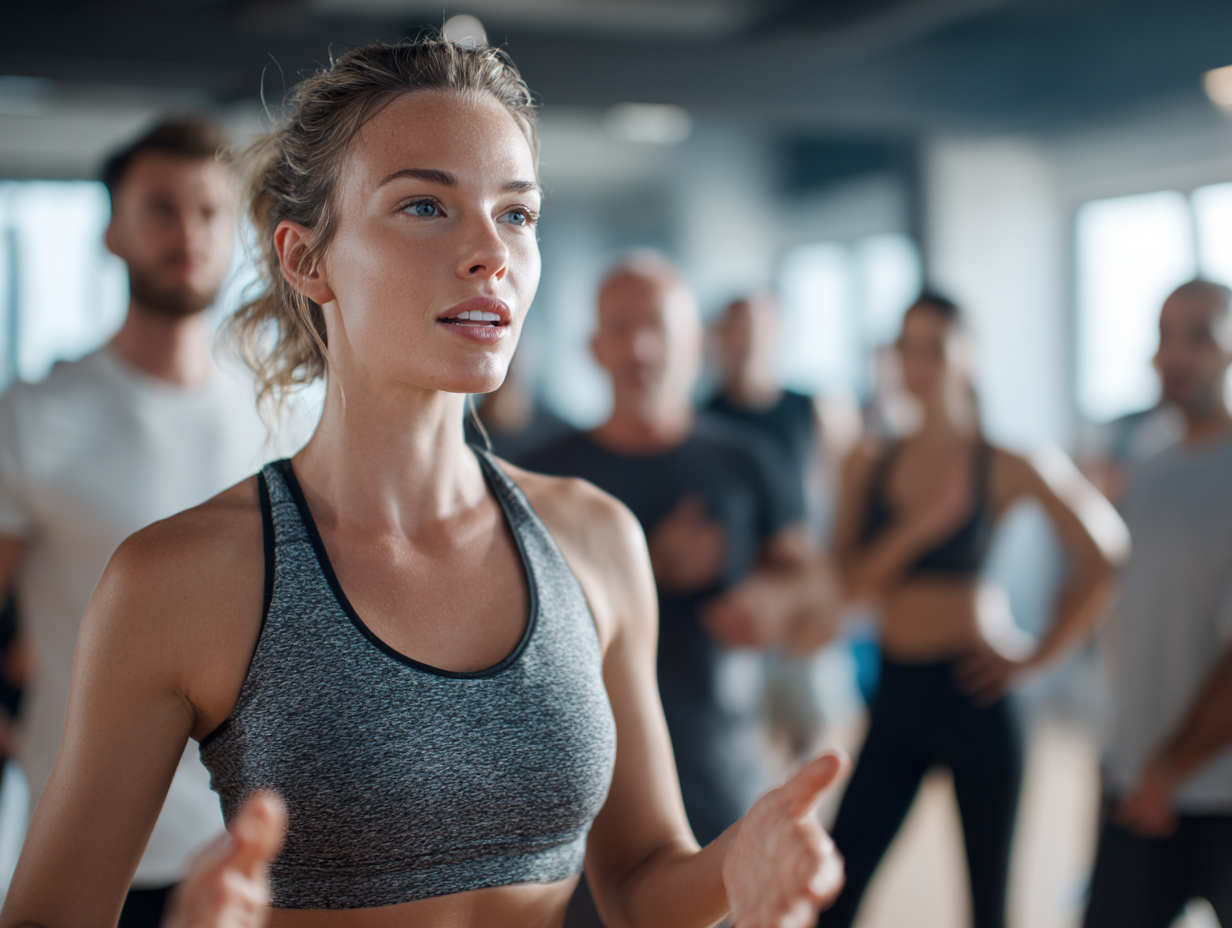 Тренер консультує клієнта